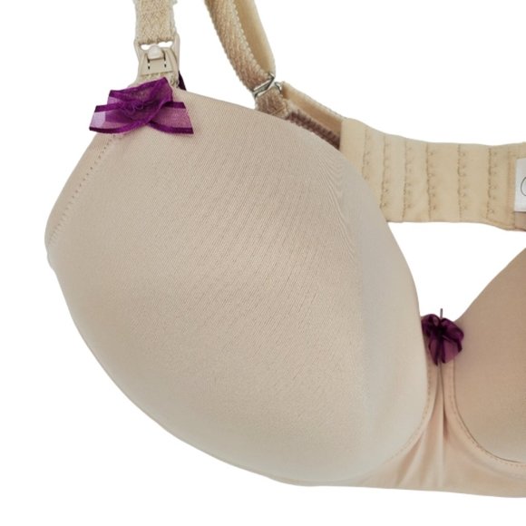 Cake Lingerie Toffee Beige Bra Nursing Maternity Wear Drop cup Inner sling 36D - Picture 2 of 16
